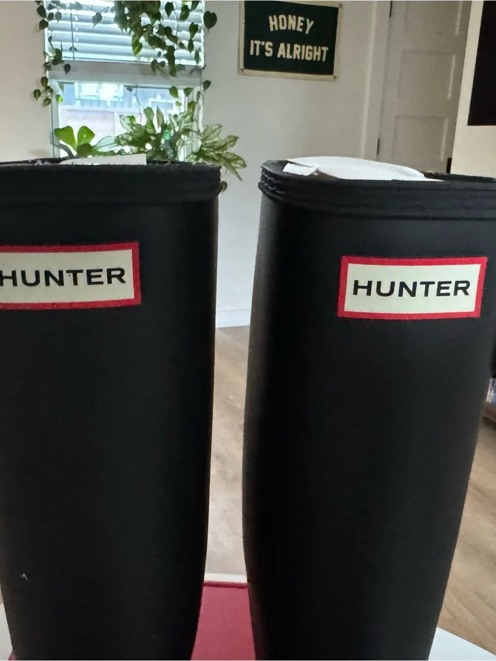 Hunter Matte Black Tall Waterproof Boots